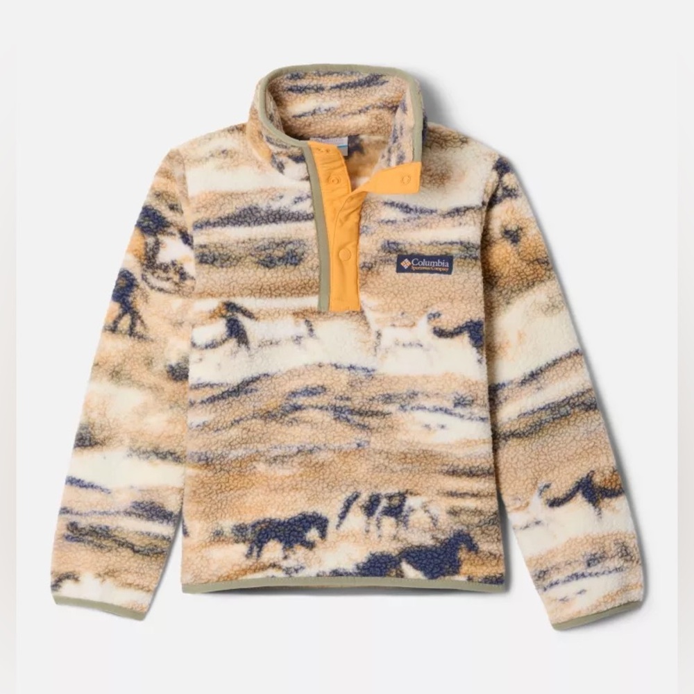 🐴 {PRICE FIRM} Columbia Sportswear Kids’ Helvetia™ Il Printed Half Snap Fleece